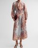 Zimmermann Women's Aster Silk Tie Neck Blouse - 2