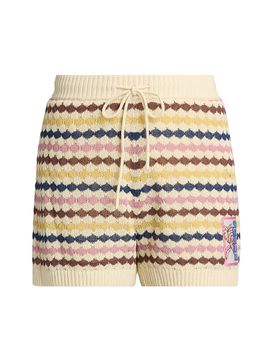 Zimmermann Women's Awaken Scallop Knit Shorts