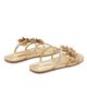 Zimmermann Women's Belara Floral-Appliqué Leather Sandals - 3