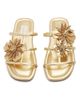 Zimmermann Women's Belara Floral-Appliqué Leather Sandals - 6