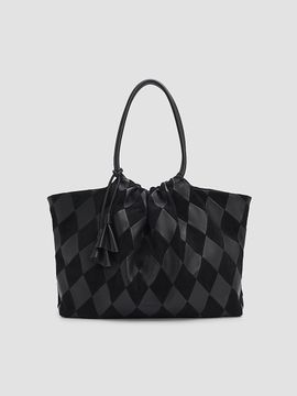 Zimmermann Women's Cloud 91 Suede & Leather Checkerboard Shopper