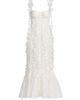 Zimmermann Women's Dawning Petal Linen-Silk Midi-Dress - 8