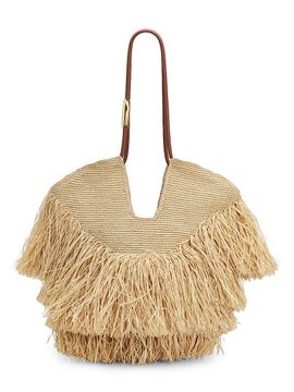 Zimmermann Women's Goldentime Medium Fringed Tote Bag