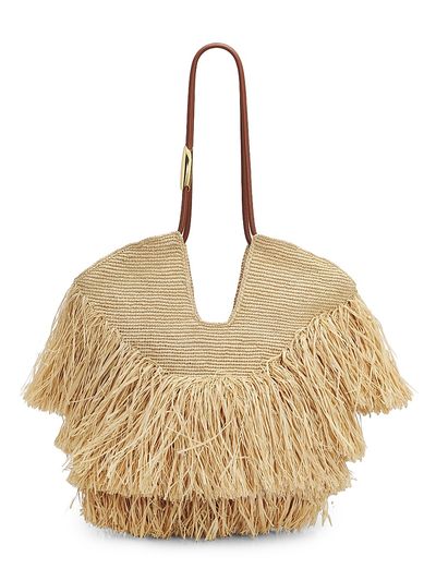 Zimmermann Women's Goldentime Medium Fringed Tote Bag