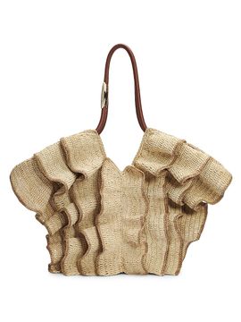 Zimmermann Women's Goldentime Medium Raffia Tote Bag