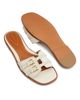 Zimmermann Women's Goldie Buckle-Detail Leather Slide Sandals - 4