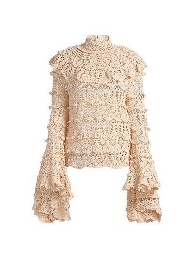 Zimmermann Women's Hypnotic Hand Crochet Sweater