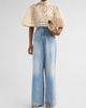 Zimmermann Women's Indra Belted Relaxed-Fit Flare Jeans - 2