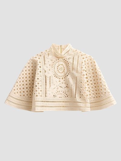 Zimmermann Women's Indra Embroidered Cape