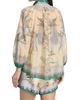 Zimmermann Women's Indra Peacock Cotton-Silk Billow Blouse - 5