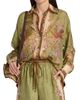 Zimmermann Women's Indra Printed Silk Relaxed Button-Front Shirt - 3