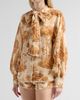 Zimmermann Women's Indra Printed Tieneck Blouse - 4