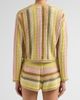 Zimmermann Women's Indra Striped Crochet Cotton Cardigan - 3