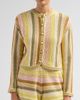 Zimmermann Women's Indra Striped Crochet Cotton Cardigan - 5