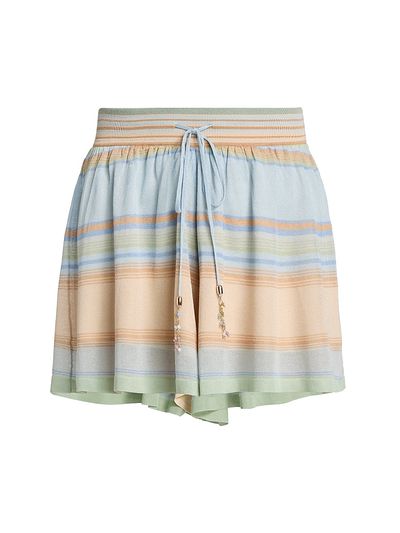 Zimmermann Women's Indra Striped Shorts