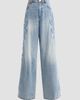 Zimmermann Women's Kindred Spirit Alchemy Appliqué Relaxed Flare Jeans - 6