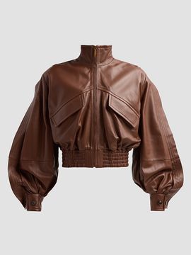 Zimmermann Women's Kindred SpiritLuna Leather Bomber Jacket