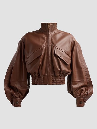 Zimmermann Women's Kindred SpiritLuna Leather Bomber Jacket