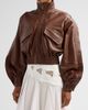 Zimmermann Women's Kindred SpiritLuna Leather Bomber Jacket - 4