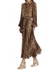 Zimmermann Women's Leopard Sunray Pleated Maxi Skirt - 2