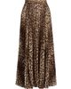 Zimmermann Women's Leopard Sunray Pleated Maxi Skirt - 8