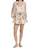 Zimmermann Women's Luna Floral Silk-Cotton Tuck Shorts - 2