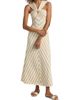 Zimmermann Women's Luna Metallic Stripe A-Line Midi-Dress - 3