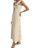 Zimmermann Women's Luna Metallic Stripe A-Line Midi-Dress - 4