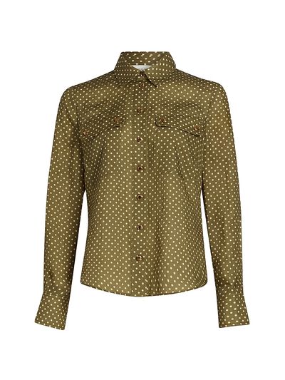 Zimmermann Women's Luna Polka Dot Cargo Shirt