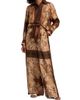 Zimmermann Women's Luna Printed Silk Track Pants - 2