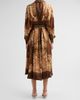 Zimmermann Women's Luna Silk Midi Shirtdress - 3