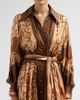 Zimmermann Women's Luna Silk Midi Shirtdress - 5