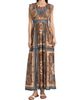 Zimmermann Women's Mahon Printed Silk Waisted Maxi Dress - 3
