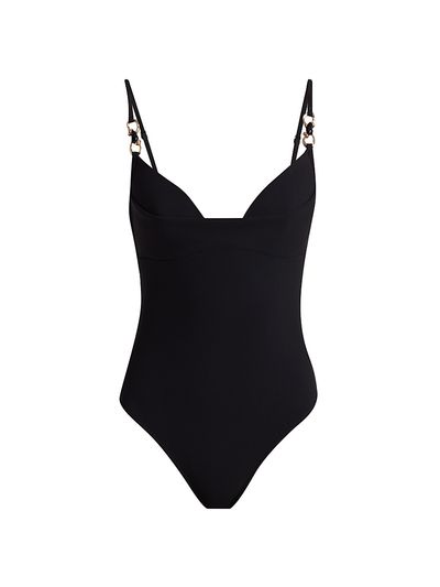 Zimmermann Women's Mahon Trim Detail One-Piece Swimsuit