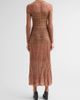 Zimmermann Women's Mouline Rib-Knit Polo Midi Dress - 3