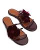 Zimmermann Women's Orchid 30MM Floral Leather Slides - 4