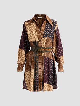 Zimmermann Women's Patchwork Tuck Mini Dress