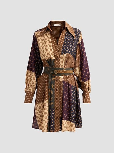 Zimmermann Women's Patchwork Tuck Mini Dress