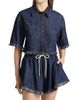 Zimmermann Women's Rhiannon Fringe Denim Shirt - 3