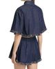 Zimmermann Women's Rhiannon Fringe Denim Shirt - 5