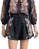 Zimmermann Women's Rhiannon Printed Linen Tuck Shorts - 3