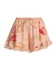 Zimmermann Women's Roselight Floral Silk Frill Shorts - 1