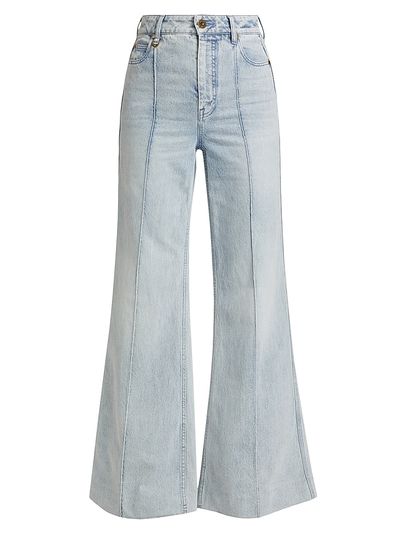 Zimmermann Women's Seamed Wide-Leg High-Rise Jeans