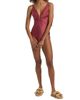 Zimmermann Women's Solstice Tuck Plunge One-Piece Swimsuit - 2
