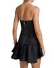 Zimmermann Women's Stretch Denim Strapless Corset Top - 5