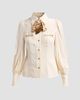Zimmermann Women's Utility Printed Tieneck Blouse - 1