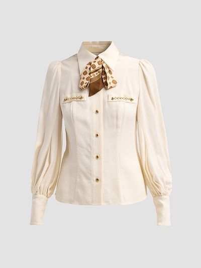 Zimmermann Women's Utility Printed Tieneck Blouse