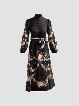 Zimmermann Women's Valiant Button Midi Dress