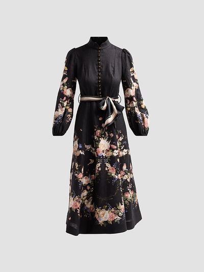 Zimmermann Women's Valiant Button Midi Dress