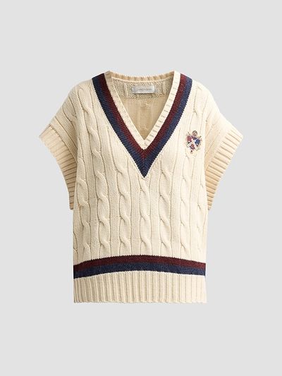 Zimmermann Women's Valiant Cable Knit Wool Vest